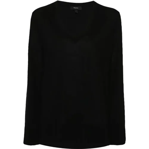 Regal V-Neck Sweater , female, Sizes: L - Theory - Modalova