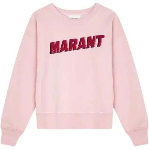 Baumwoll-Sweatshirt mit Frontdesign , Damen, Größe: XS - Isabel Marant Étoile - Modalova