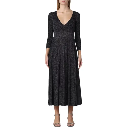 Zeitlose Eleganz Midi Kleid , Damen, Größe: S - Liu Jo - Modalova