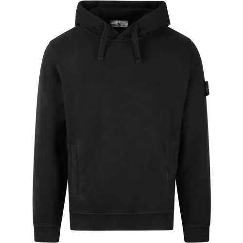 Logo Hoodie mit Fleece-Innenfutter , Herren, Größe: L - Stone Island - Modalova