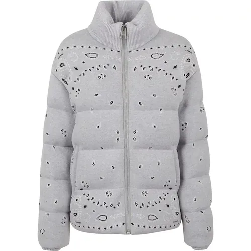 Cloud Multico Bandana Puffer Jacket , female, Sizes: L - Alanui - Modalova