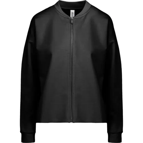 Central Zip Bomber Sweatshirt , female, Sizes: XS, XL, S, M, L - BomBoogie - Modalova