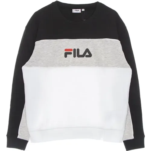 Farbblock Crewneck Sweatshirt Leichtgewicht , Damen, Größe: M - Fila - Modalova