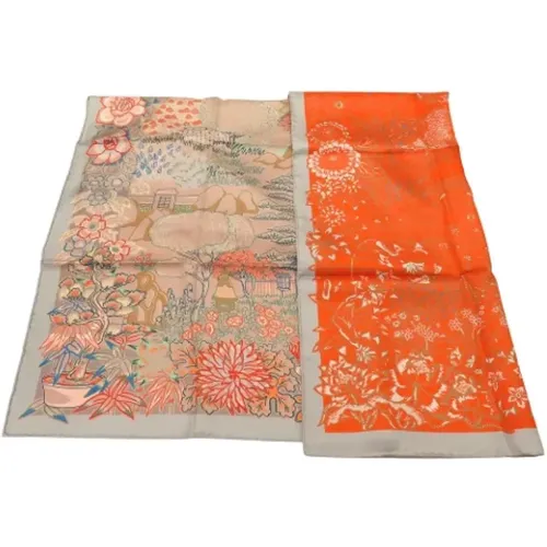 Pre-owned Scarves, female, , Size: ONE SIZE Pre-owned Canvas scarves - Hermès Vintage - Modalova