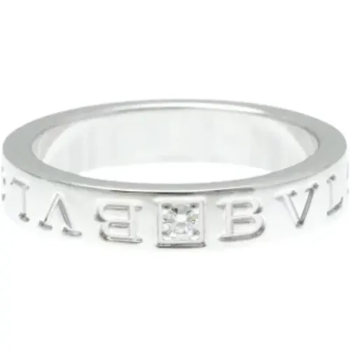 Pre-owned Jewellery, female, , Size: ONE SIZE Pre-owned White Gold rings - Bvlgari Vintage - Modalova