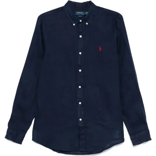 Casual Shirts, male, , Size: XL Long Sleeve Sport Shirt - Ralph Lauren - Modalova
