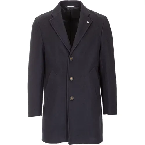 Long Fleece Coat , male, Sizes: 2XL - Manuel Ritz - Modalova