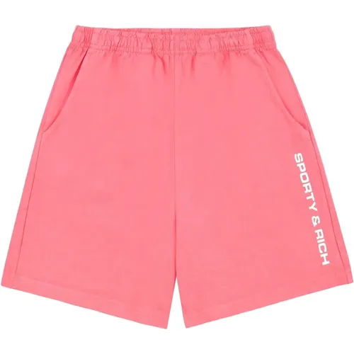 Short Shorts, female, , Size: M Logo Gym Shorts - Sporty & Rich - Modalova