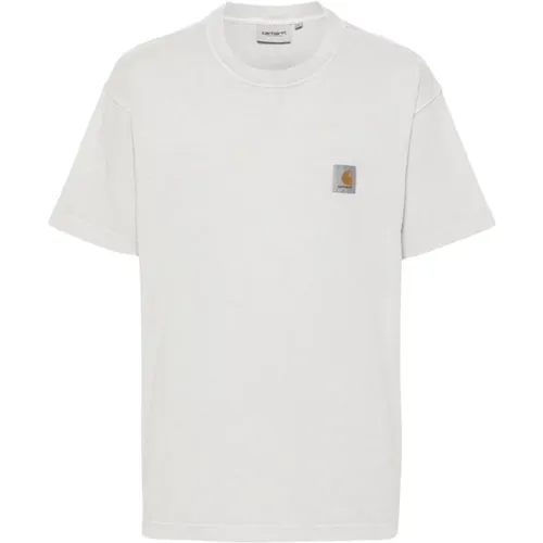 Nelson Pigment Dyed Cotton T-Shirt , male, Sizes: L, M, XL, S - Carhartt WIP - Modalova
