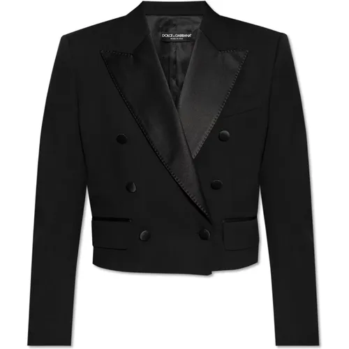 Double-breasted jacket , female, Sizes: S, XS - Dolce & Gabbana - Modalova