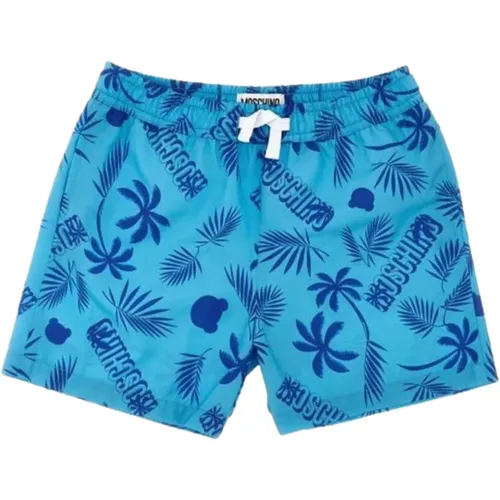 Boxer-Badebekleidung Kinder mit Palmenmuster - Moschino - Modalova