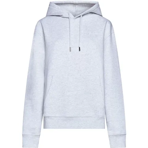 Grey Logo Embroidered Hoodie Sweater , female, Sizes: M, XS, S - Jacquemus - Modalova