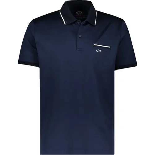 Solid Color Cotton Polo Shirt , male, Sizes: L, 2XL - PAUL & SHARK - Modalova