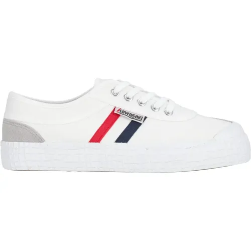 Retro Canvas Sneakers , Herren, Größe: 42 EU - Kawasaki - Modalova