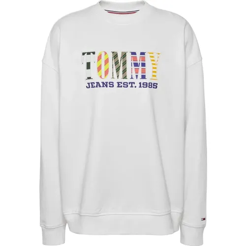 Sweatshirt Tjw Ovr Tj Luxe 2 Cr , Damen, Größe: XS - Tommy Jeans - Modalova
