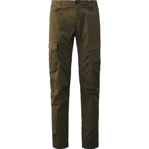 Straight Trousers, male, , Size: L Cargo Pants Ivy - C.P. Company - Modalova