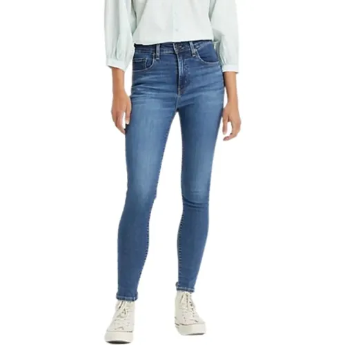 Levi's, High Rise Skinny Jeans Blaue Welle , Damen, Größe: W24 L32 - Levis - Modalova