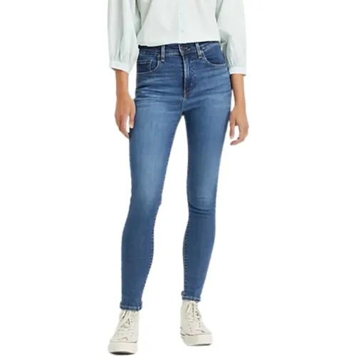 Levi's, High Rise Skinny Jeans Blaue Welle , Damen, Größe: W32 L30 - Levis - Modalova