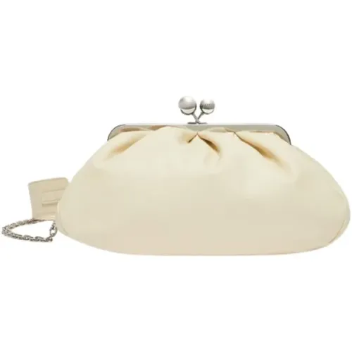 Clutches, female, , Size: ONE SIZE Ivory Cubico Weekend Bag - Max Mara Weekend - Modalova