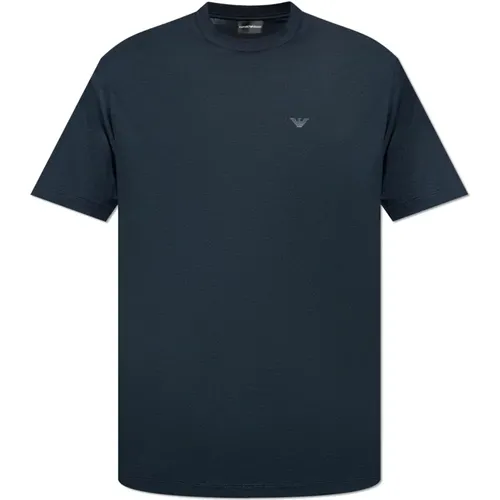 T-Shirt mit Rundhalsausschnitt - Emporio Armani - Modalova