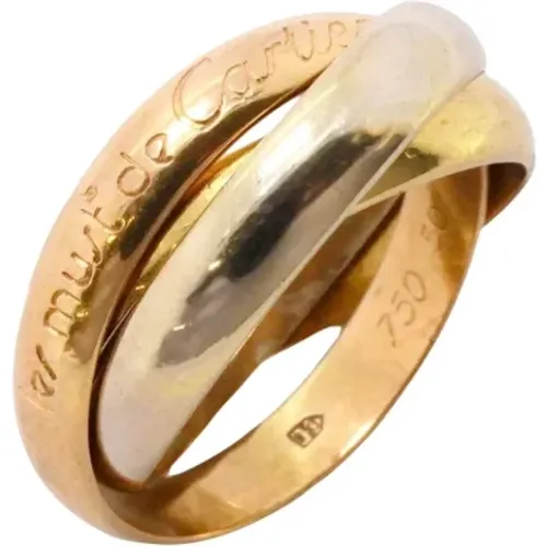 Pre-owned Jewellery, female, , Size: ONE SIZE Pre-owned Gold rings - Cartier Vintage - Modalova