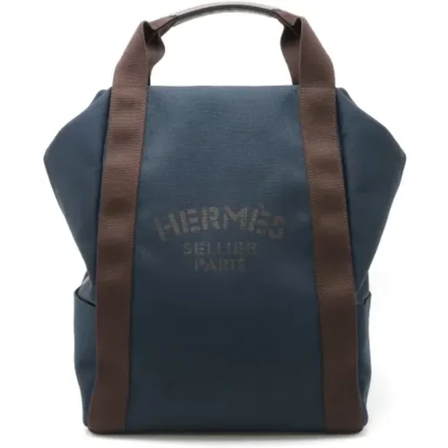 Pre-owned Backpacks, male, , Size: ONE SIZE Pre-owned Canvas backpacks - Hermès Vintage - Modalova