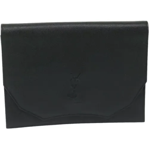 Pre-owned Leder clutches , Damen, Größe: ONE Size - Yves Saint Laurent Vintage - Modalova