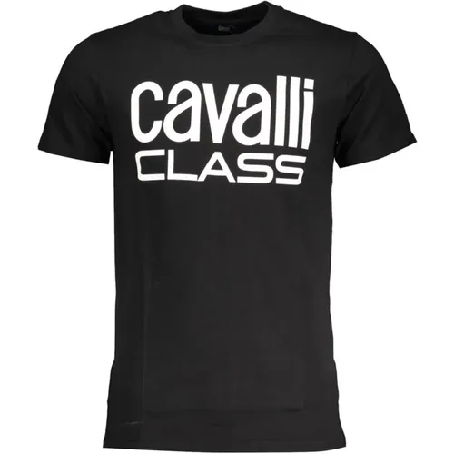 Minimalistic Cotton T-Shirt Men , male, Sizes: 2XL, L, XL - Cavalli Class - Modalova