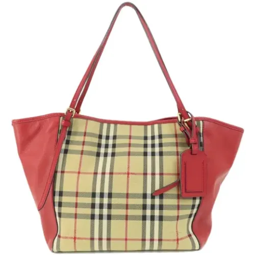 Pre-owned Tote Bags, female, , Size: ONE SIZE Pre-owned Canvas totes - Burberry Vintage - Modalova