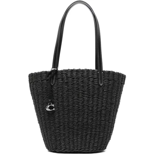 Straw Tote Bag , female, Sizes: ONE SIZE - Coach - Modalova