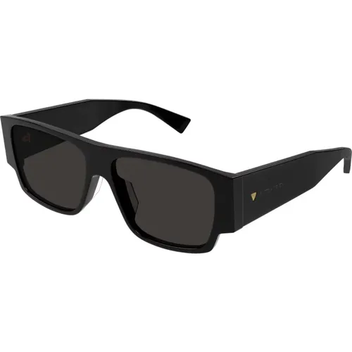 Schwarze Sonnenbrille mit Originalzubehör,Stilvolle Sonnenbrille BV1286S,Sunglasses,Havana Sonnenbrille Bv1286S 002,Stylische Sonnenbrille Bv1286S - Bottega Veneta - Modalova