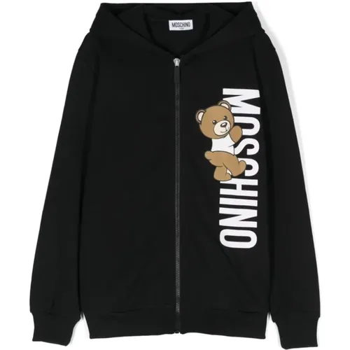 Sweatshirt mit Teddybär-Print - Moschino - Modalova