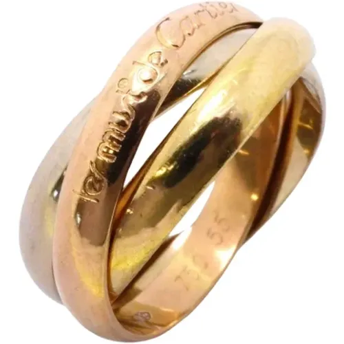 Pre-owned Jewellery, female, , Size: ONE SIZE Pre-owned Fabric rings - Cartier Vintage - Modalova