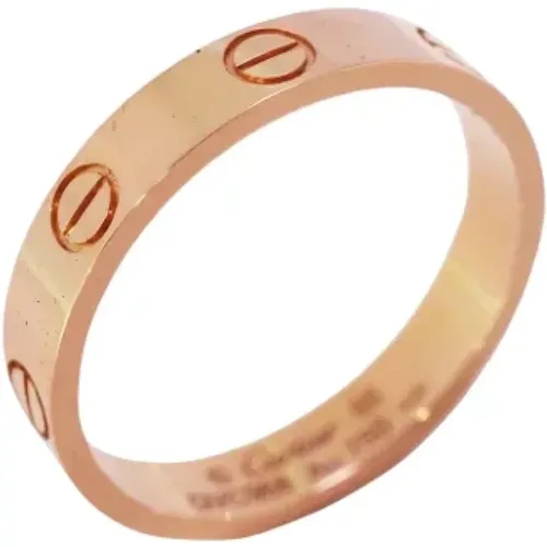 Pre-owned Jewellery, male, , Size: ONE SIZE Pre-owned Rose Gold rings - Cartier Vintage - Modalova