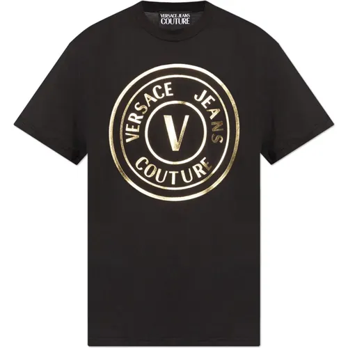 T-Shirts, male, , Size: M Printed T-shirt - Versace Jeans Couture - Modalova