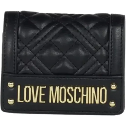 Logo Reißverschluss Geldbörse , Damen, Größe: ONE Size - Love Moschino - Modalova