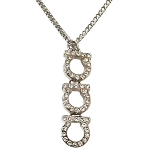 Pre-owned Jewellery, female, , Size: ONE SIZE Pre-owned Metal necklaces - Salvatore Ferragamo Pre-owned - Modalova