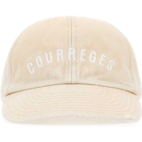 Caps, female, , Size: M Sand cotton baseball cap - Courrèges - Modalova