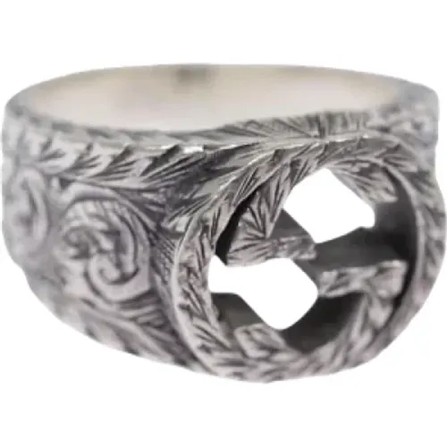 Pre-owned Silver rings , female, Sizes: ONE SIZE - Gucci Vintage - Modalova