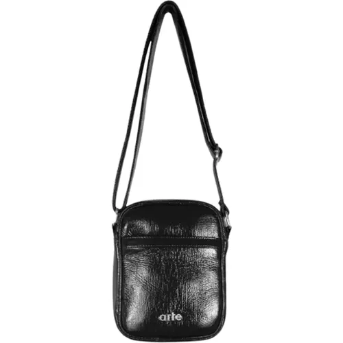 Glänzende Crossbody-Tasche Schwarz - Arte Antwerp - Modalova