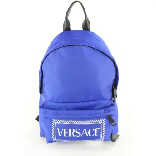 Pre-owned Backpacks, unisex, , Size: ONE SIZE Pre-owned Nylon backpacks - Versace Pre-owned - Modalova