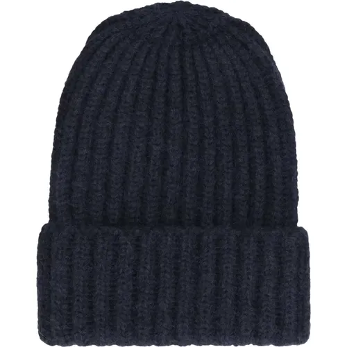 Beanies, unisex, , Size: ONE SIZE Ribbed Knit Beanie Hat - Malo - Modalova