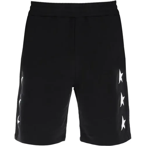 Diego Star Kurze Sweatpants , Herren, Größe: M - Golden Goose - Modalova