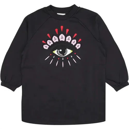 Grauer Baumwoll-Sweatshirt für Kinder - Kenzo - Modalova