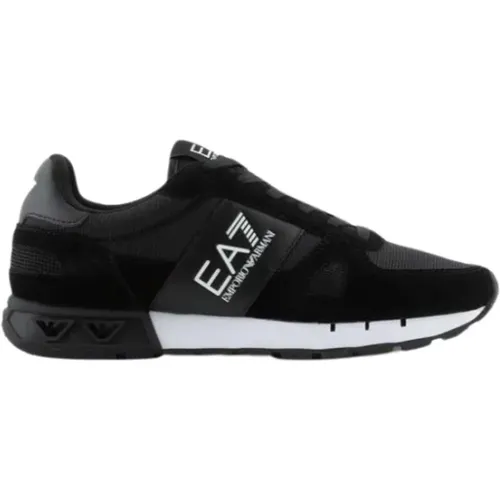 Legacy Schwarze und Weiße Sneakers , Herren, Größe: 42 EU - Emporio Armani EA7 - Modalova