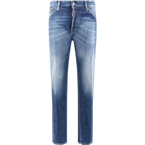 Cool Guy Baumwolljeans mit Logo-Patch , Herren, Größe: 2XL - Dsquared2 - Modalova