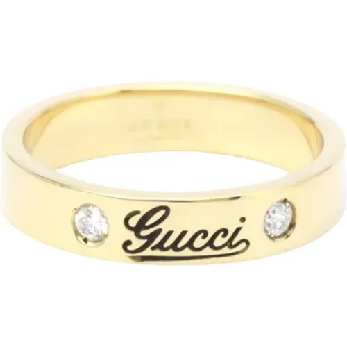 Pre-owned Jewellery, female, , Size: ONE SIZE Pre-owned Gold rings - Gucci Vintage - Modalova