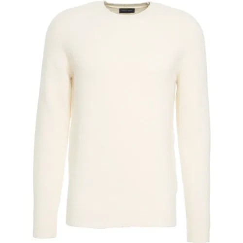Round-neck Knitwear, male, , Size: M Round-neck Knit Sweater - Roberto Collina - Modalova