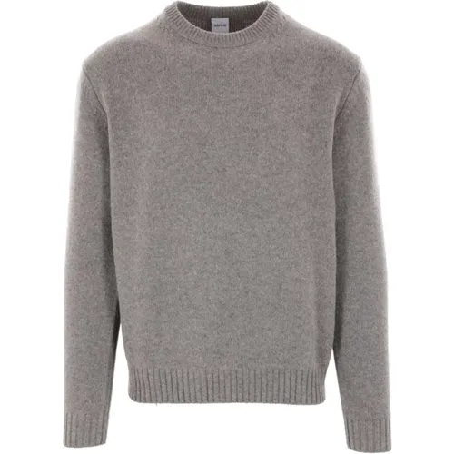 Grey Wool Knit Sweater , male, Sizes: 2XL, XL - Aspesi - Modalova