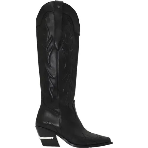 Leather Western Boots , female, Sizes: 5 UK - Anine Bing - Modalova
